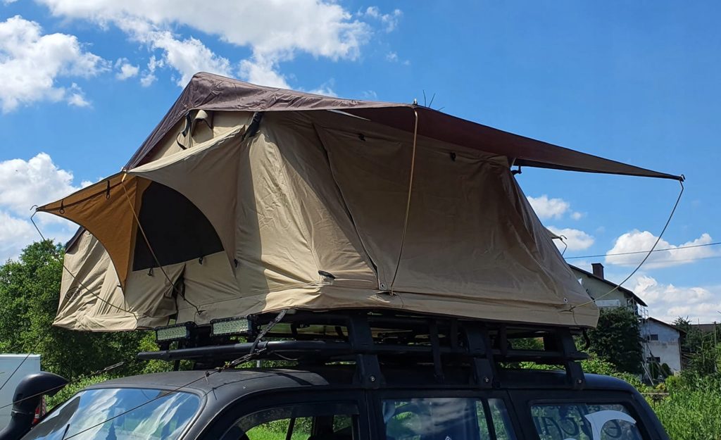 wypożycz namiot dachowy 3 osobowy 190cm sprzęt kempingowy turystyczny motywacja