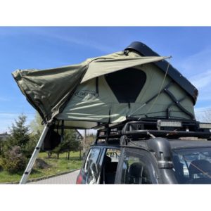 wypożycz namiot dachowy kapsuła box 195x205-cm sprzęt kempingowy turystyczny motywacja